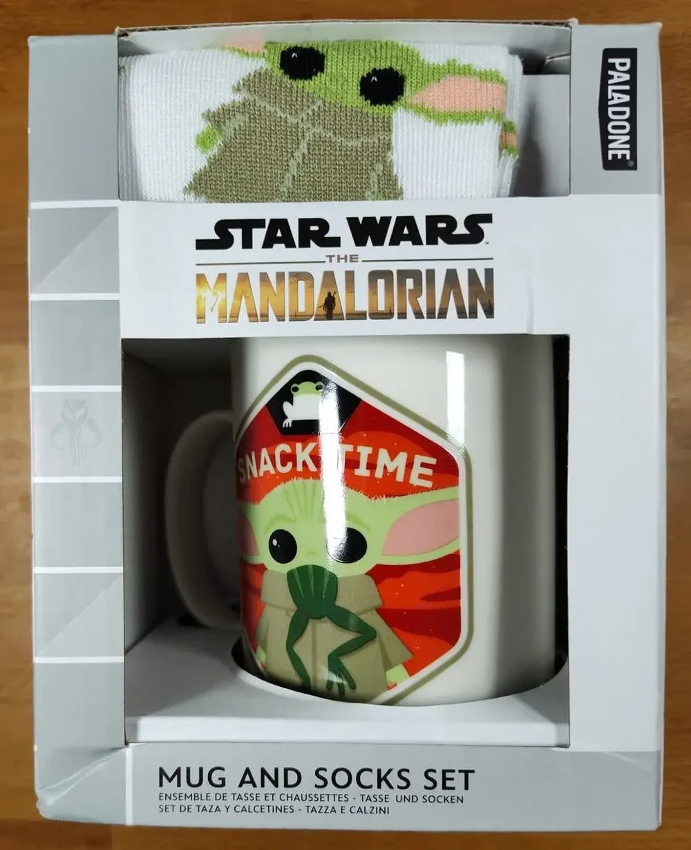 Star Wars The Mandalorian, Baby Yoda Grogu, The Child Mug & Socks Set Snack Time